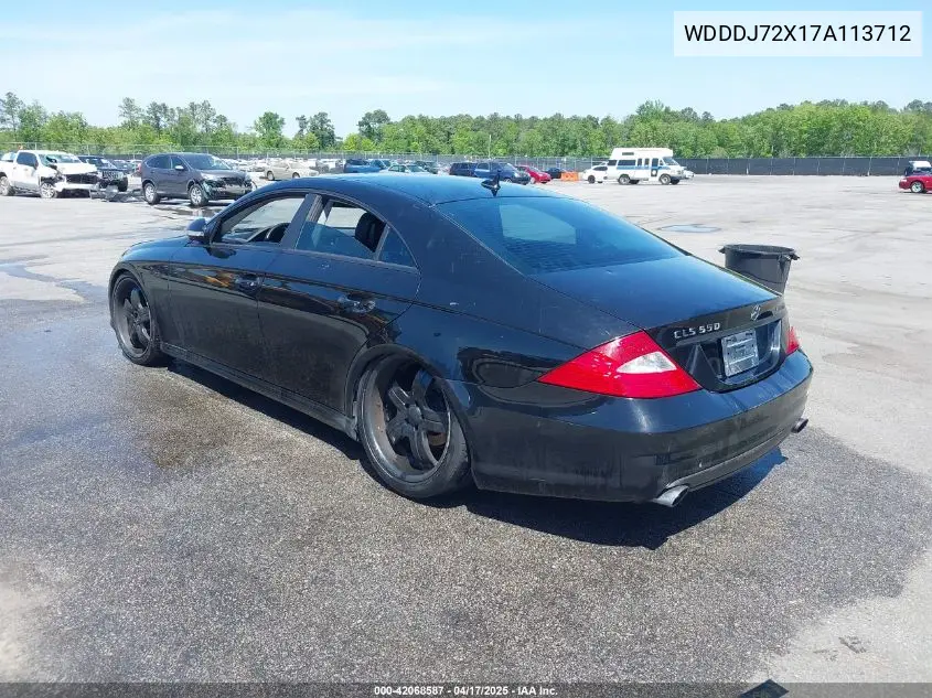 2007 Mercedes-Benz Cls 550 VIN: WDDDJ72X17A113712 Lot: 42068587