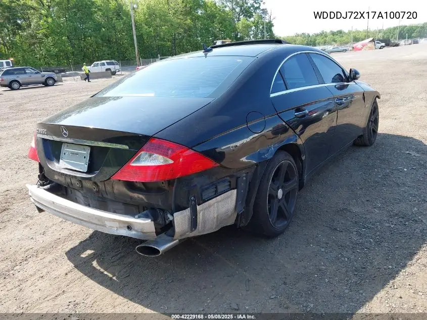 2007 Mercedes-Benz Cls 550 VIN: WDDDJ72X17A100720 Lot: 42229168