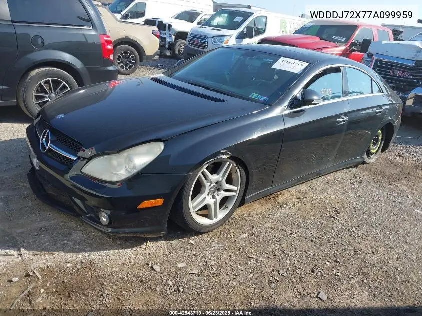 2007 Mercedes-Benz Cls 550 VIN: WDDDJ72X77A099959 Lot: 42543719