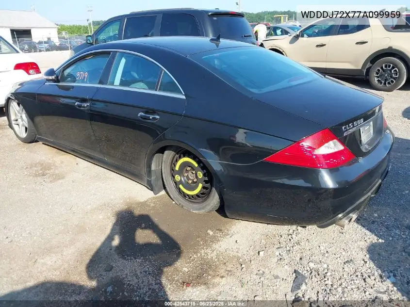 2007 Mercedes-Benz Cls 550 VIN: WDDDJ72X77A099959 Lot: 42543719