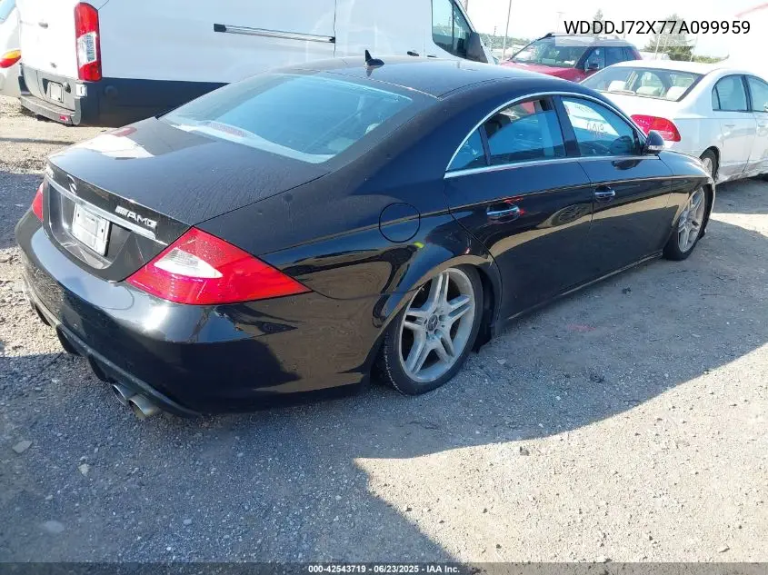 2007 Mercedes-Benz Cls 550 VIN: WDDDJ72X77A099959 Lot: 42543719