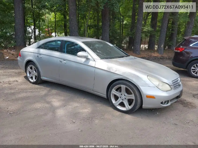 2007 Mercedes-Benz Cls 550 VIN: WDDDJ72X67A093411 Lot: 42615596