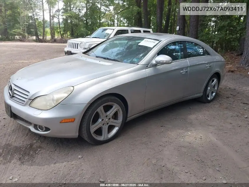 2007 Mercedes-Benz Cls 550 VIN: WDDDJ72X67A093411 Lot: 42615596