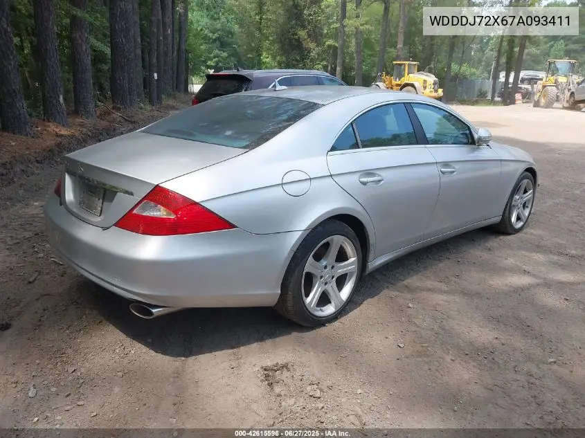 2007 Mercedes-Benz Cls 550 VIN: WDDDJ72X67A093411 Lot: 42615596