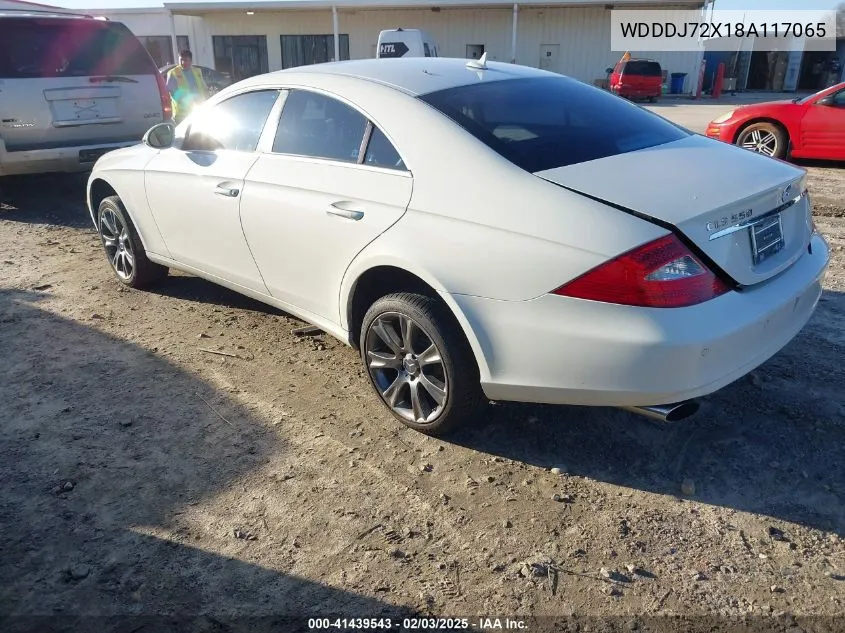 2008 Mercedes-Benz Cls 550 VIN: WDDDJ72X18A117065 Lot: 41439543
