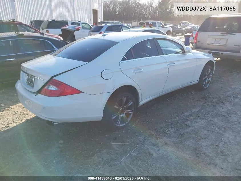 2008 Mercedes-Benz Cls 550 VIN: WDDDJ72X18A117065 Lot: 41439543
