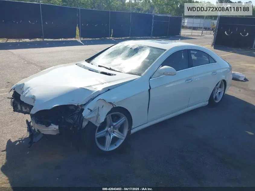 2008 Mercedes-Benz Cls 550 VIN: WDDDJ72X08A118188 Lot: 42043453