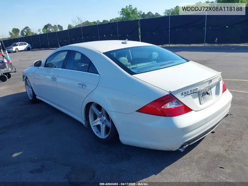 2008 Mercedes-Benz Cls 550 VIN: WDDDJ72X08A118188 Lot: 42043453