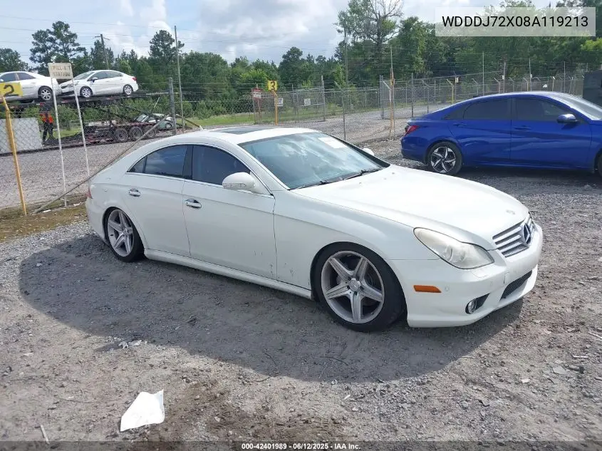 2008 Mercedes-Benz Cls 550 VIN: WDDDJ72X08A119213 Lot: 42401989