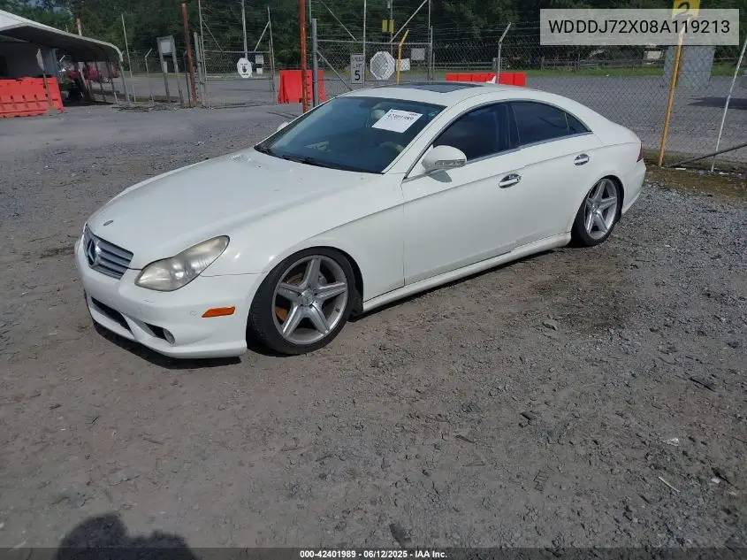 2008 Mercedes-Benz Cls 550 VIN: WDDDJ72X08A119213 Lot: 42401989