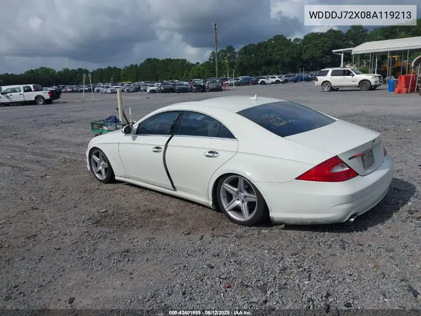 2008 Mercedes-Benz Cls 550 VIN: WDDDJ72X08A119213 Lot: 42401989