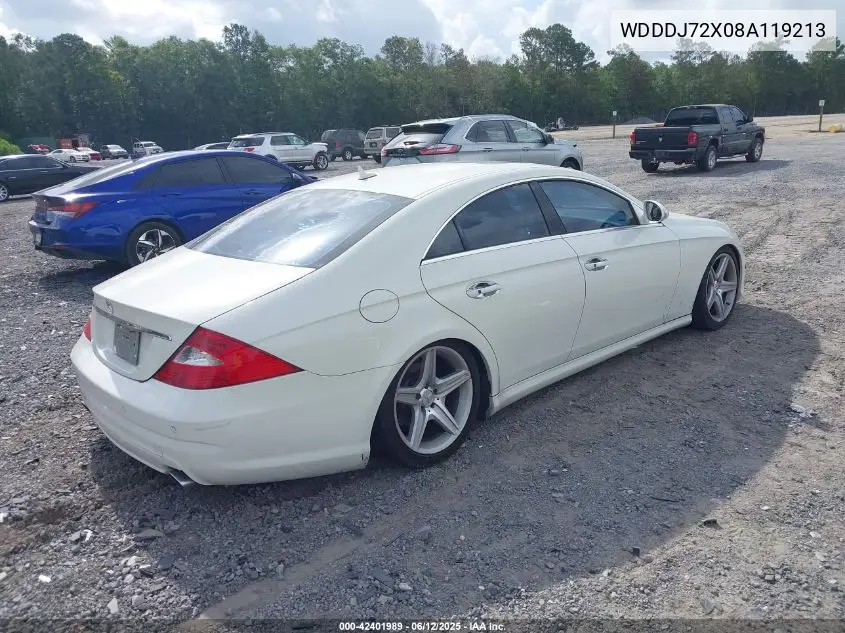 2008 Mercedes-Benz Cls 550 VIN: WDDDJ72X08A119213 Lot: 42401989
