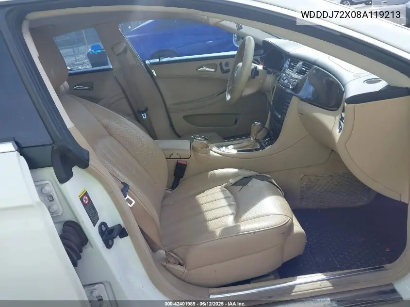 2008 Mercedes-Benz Cls 550 VIN: WDDDJ72X08A119213 Lot: 42401989