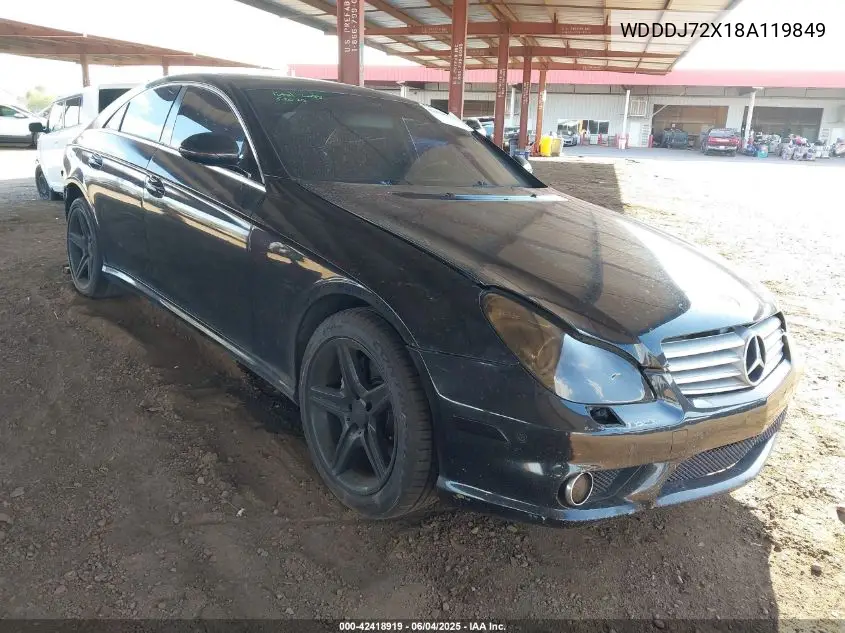 2008 Mercedes-Benz Cls 550 VIN: WDDDJ72X18A119849 Lot: 42418919
