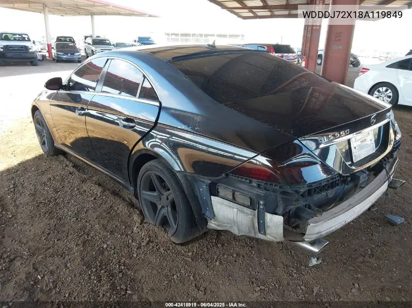 2008 Mercedes-Benz Cls 550 VIN: WDDDJ72X18A119849 Lot: 42418919