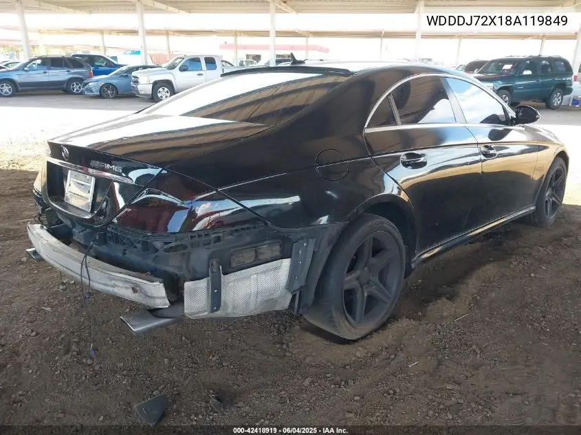 2008 Mercedes-Benz Cls 550 VIN: WDDDJ72X18A119849 Lot: 42418919