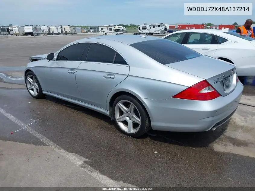 2008 Mercedes-Benz Cls 550 VIN: WDDDJ72X48A137214 Lot: 42431362