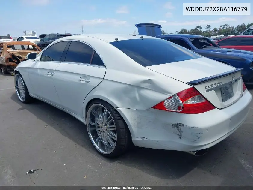 2008 Mercedes-Benz Cls 550 VIN: WDDDJ72X28A116779 Lot: 42439453