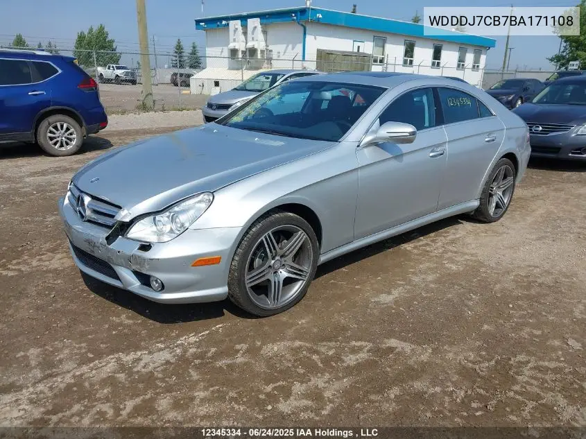 2011 Mercedes-Benz Cls 550 VIN: WDDDJ7CB7BA171108 Lot: 12345334