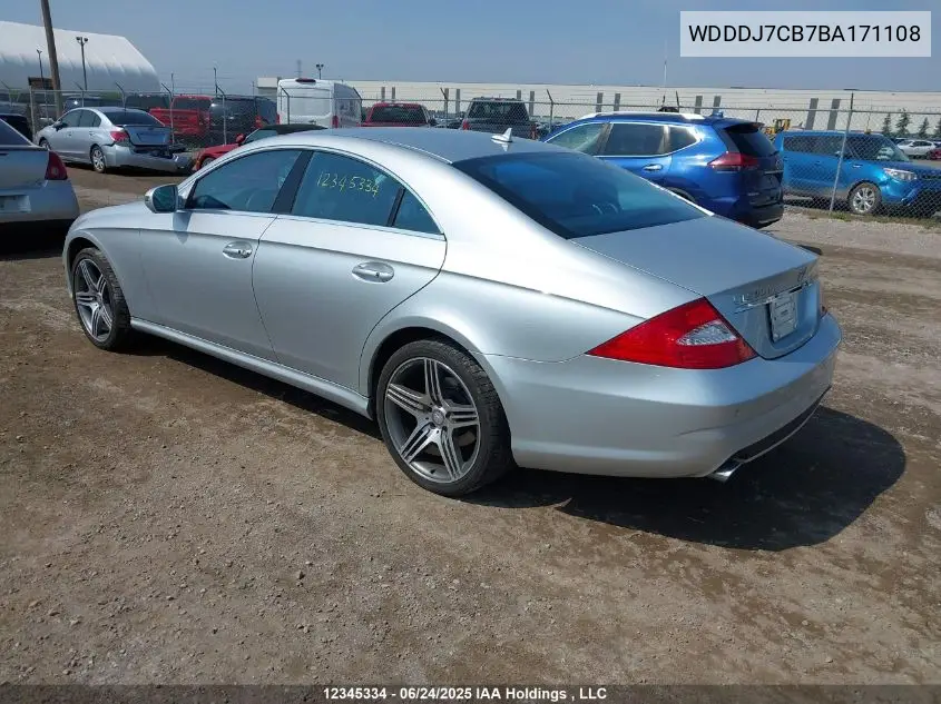 2011 Mercedes-Benz Cls 550 VIN: WDDDJ7CB7BA171108 Lot: 12345334