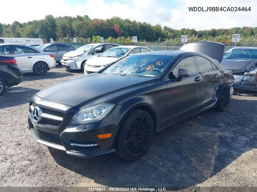 2012 Mercedes-Benz Cls 550 4Matic VIN: WDDLJ9BB4CA024464 Lot: 12110831