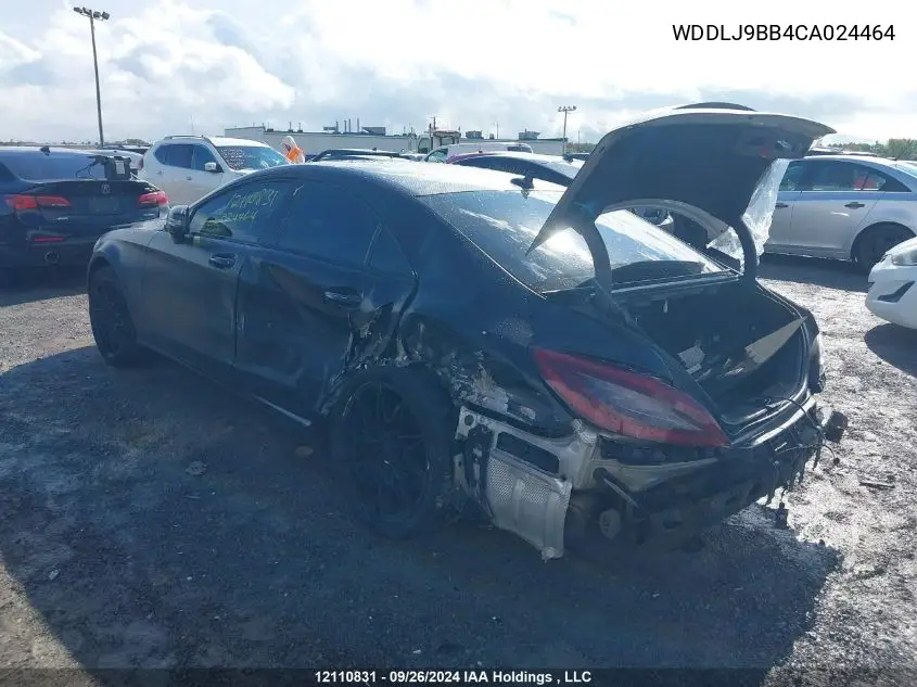 2012 Mercedes-Benz Cls 550 4Matic VIN: WDDLJ9BB4CA024464 Lot: 12110831