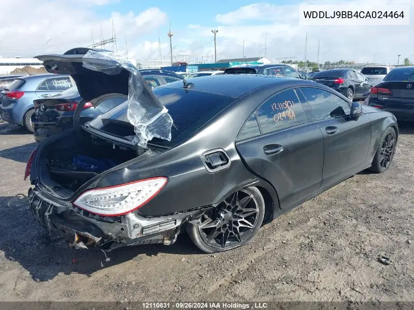 2012 Mercedes-Benz Cls 550 4Matic VIN: WDDLJ9BB4CA024464 Lot: 12110831