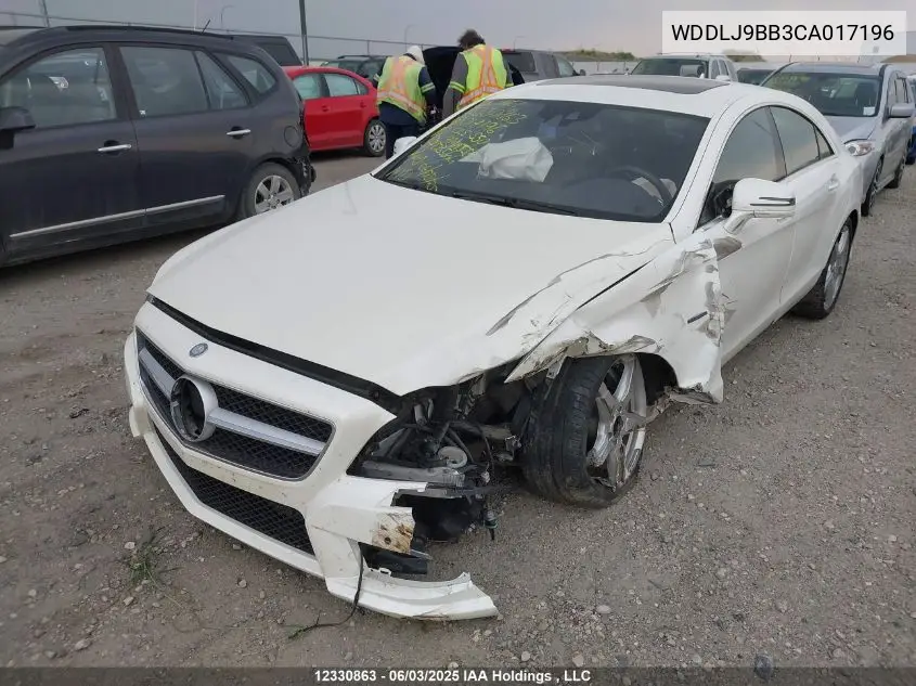 2012 Mercedes-Benz Cls 550 4Matic VIN: WDDLJ9BB3CA017196 Lot: 12330863