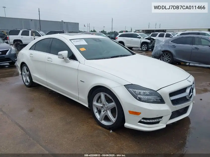 2012 Mercedes-Benz Cls 550 VIN: WDDLJ7DB7CA011466 Lot: 42200933