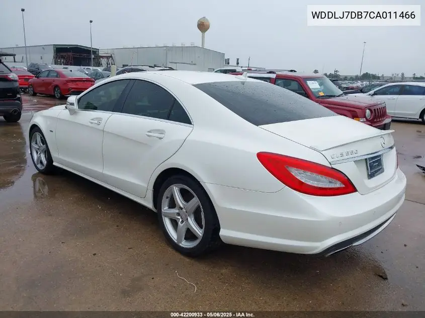 2012 Mercedes-Benz Cls 550 VIN: WDDLJ7DB7CA011466 Lot: 42200933