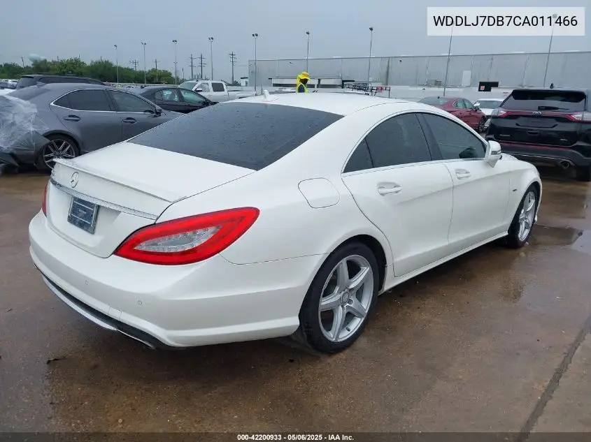 2012 Mercedes-Benz Cls 550 VIN: WDDLJ7DB7CA011466 Lot: 42200933