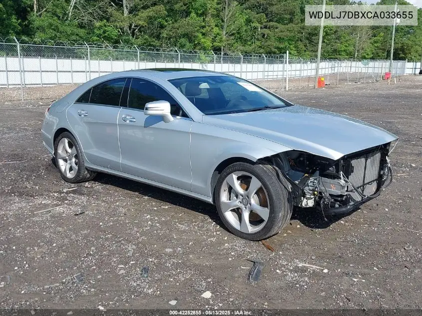 2012 Mercedes-Benz Cls 550 VIN: WDDLJ7DBXCA033655 Lot: 42252855