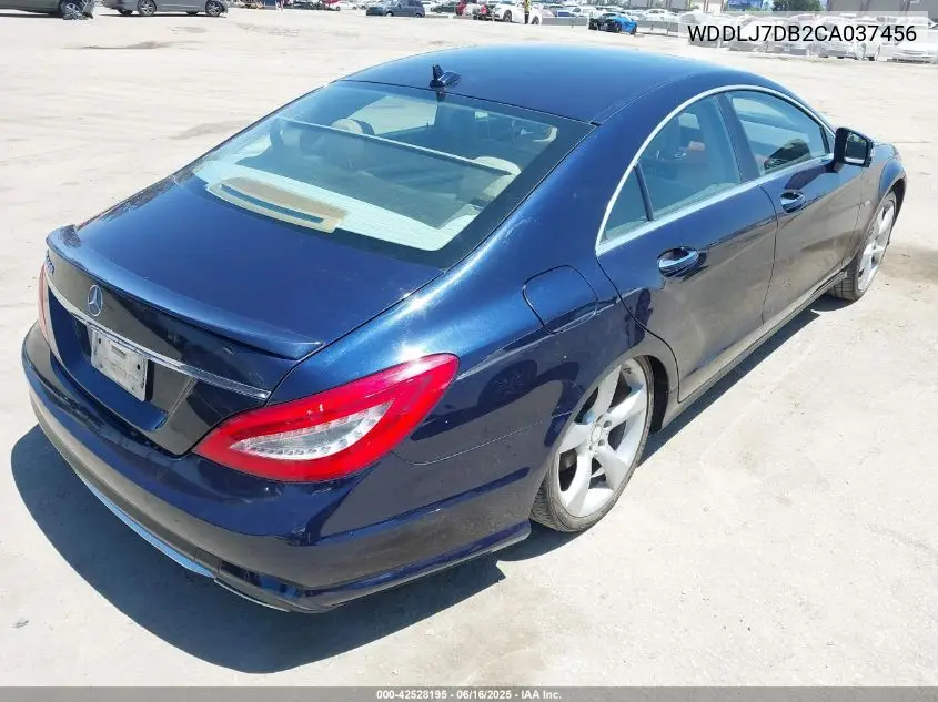 2012 Mercedes-Benz Cls 550 VIN: WDDLJ7DB2CA037456 Lot: 42528195