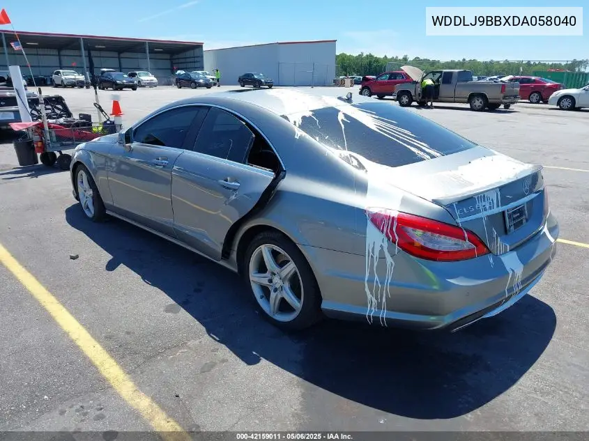 2013 Mercedes-Benz Cls 550 4Matic VIN: WDDLJ9BBXDA058040 Lot: 42159011