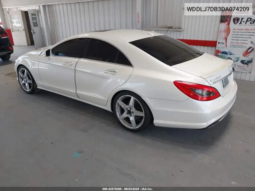 2013 Mercedes-Benz Cls 550 VIN: WDDLJ7DB3DA074209 Lot: 42578269
