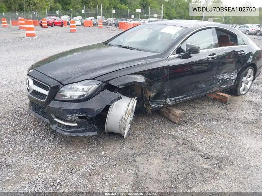2014 Mercedes-Benz Cls 550 VIN: WDDLJ7DB9EA102760 Lot: 42171001