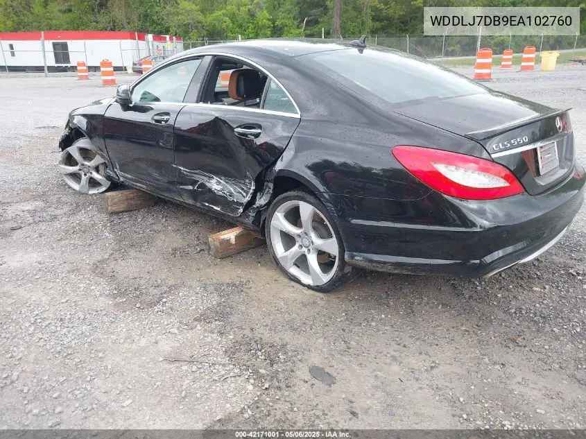2014 Mercedes-Benz Cls 550 VIN: WDDLJ7DB9EA102760 Lot: 42171001