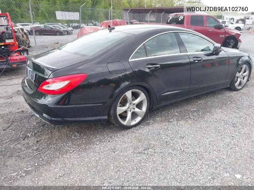 2014 Mercedes-Benz Cls 550 VIN: WDDLJ7DB9EA102760 Lot: 42171001
