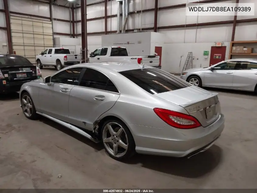 2014 Mercedes-Benz Cls 550 VIN: WDDLJ7DB8EA109389 Lot: 42574932