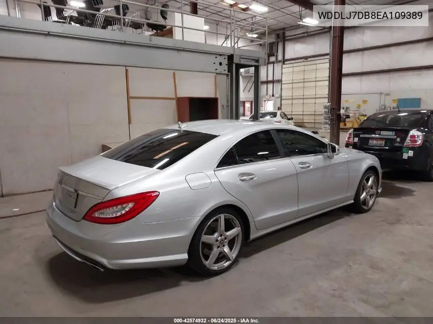 2014 Mercedes-Benz Cls 550 VIN: WDDLJ7DB8EA109389 Lot: 42574932