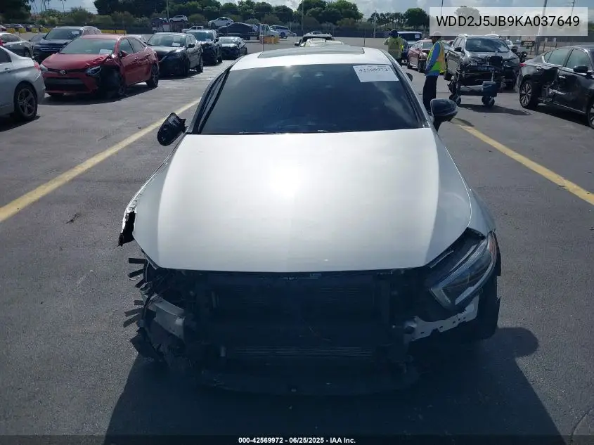 2019 Mercedes-Benz Cls 450 VIN: WDD2J5JB9KA037649 Lot: 42569972