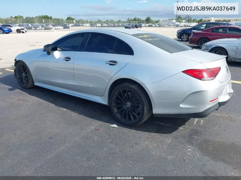 2019 Mercedes-Benz Cls 450 VIN: WDD2J5JB9KA037649 Lot: 42569972