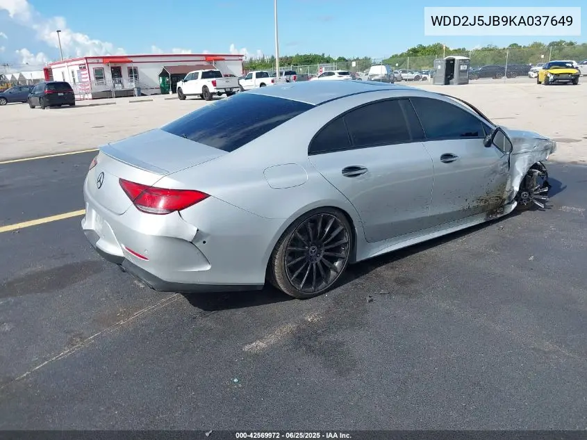2019 Mercedes-Benz Cls 450 VIN: WDD2J5JB9KA037649 Lot: 42569972