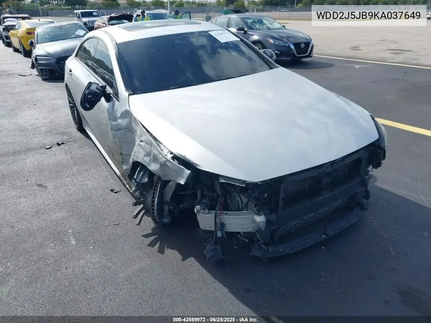 2019 Mercedes-Benz Cls 450 VIN: WDD2J5JB9KA037649 Lot: 42569972