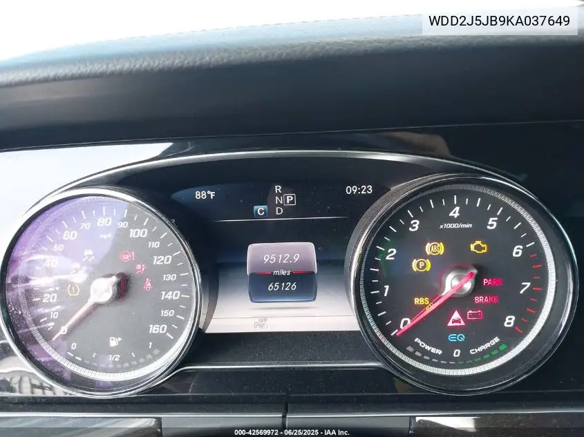 2019 Mercedes-Benz Cls 450 VIN: WDD2J5JB9KA037649 Lot: 42569972