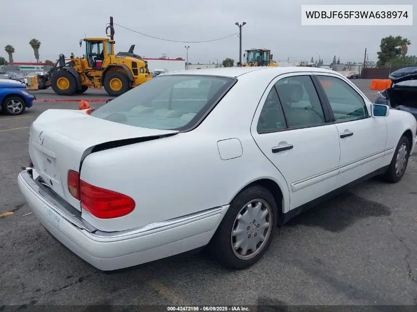 1998 Mercedes-Benz E 320 VIN: WDBJF65F3WA638974 Lot: 42472196