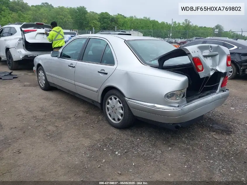 1999 Mercedes-Benz E 320 VIN: WDBJF65H0XA769802 Lot: 42156037
