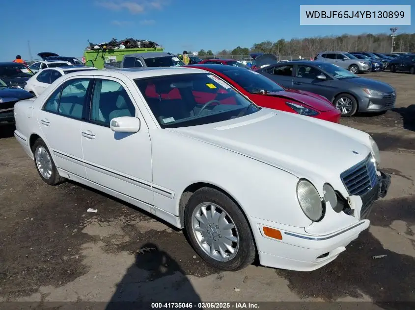 2000 Mercedes-Benz E 320 VIN: WDBJF65J4YB130899 Lot: 41735046