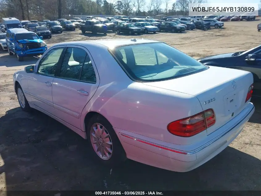 2000 Mercedes-Benz E 320 VIN: WDBJF65J4YB130899 Lot: 41735046
