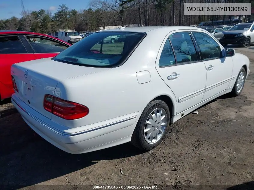 2000 Mercedes-Benz E 320 VIN: WDBJF65J4YB130899 Lot: 41735046
